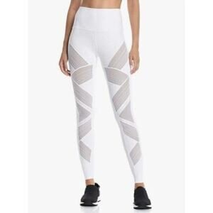Alo Yoga White Moto Leggings‎ Size XS